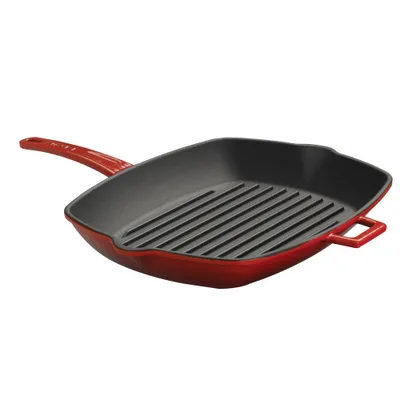 Produktbild von LAVA Grillpfanne aus emailliertem Gusseisen, 28 x 28 cm, 2,19 Liter