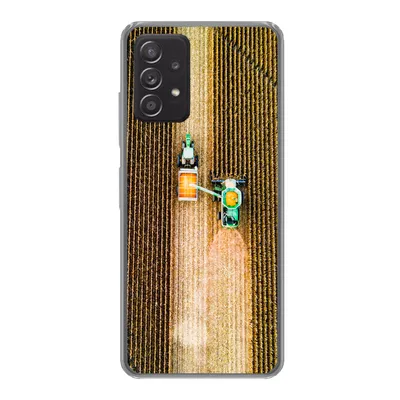 Produktbild von MuchoWow® Handyhülle Schutzhülle Hülle für Samsung galaxy a73 Traktor - Feld - Land - Bauernhof - Ernte Silikon Softcase Handy Hülle - Handyhülle