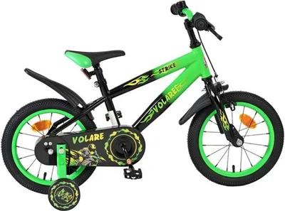 Obrázek produktu pro Dětské kolo Volare Strike – chlapci – 14 palců – černá zelená