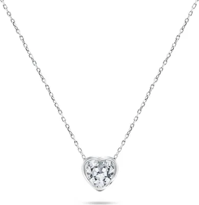 Produktbild von Sparkling Silver Heart Necklace NCL69W