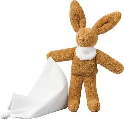 Produktbild von Kaninchen mit Lätzchen&Schnuffeltuch 20Cm