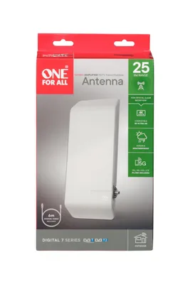 Obrázok produktu pre One For All SV 9450, Vonkajší, Biela, 6 m, DVB-T, DVB-T2, 25000 m, 1 kusov