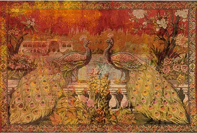 Produktbild von Tadessi Fototapete | Orientalisch | 4.00 m x 2.70 m | Grün | Rot | Wandbild | Digitaldruck