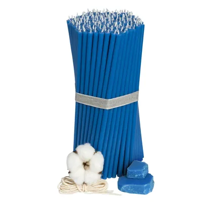 Produktbild von 150 Stk. Ritual 100% Bienenwachs Kerzen für Gebet Tischdeko - Ungiftig, Ruß - Tropffrei, Nachhaltige Produkte, Nr. 60, L: 20,5 cm, Brenndauer 80 Min