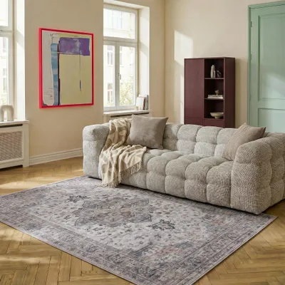 Produktbild von Vintage Mrcarpet Teppiche beige/blau Luca 200x290cm