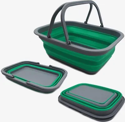 Produktbild von Famanu Aufbewahrungsbox mit Griff, 9,2L - Faltbare Picknicktas für den Außenbereich