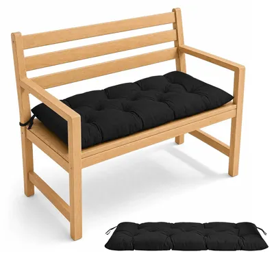 Image de Coussins de jardin pour banc, dimensions 120 x 50 cm, imperméables et confortables