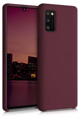 Produktbild von kwmobile Handyhülle für Samsung Galaxy A41 Hülle - Case Silikon - Kabelloses Laden - Schutzhülle Cover in Tawny Red