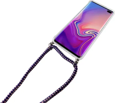 Produktbild von Handykette für Samsung Galaxy S10 Plus - Smartphone Necklace Hülle mit Band - Schnur mit Case zum umhängen in Violett