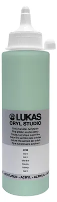 Produktbild von LUKAS Cryl Studio Künstler-Acrylfarben Mint 250 ml Flasche Schnelltrocknend