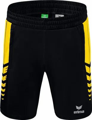 Produktbild von Erima Six Wings Worker Shorts Schwarz/Gelb