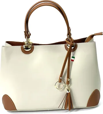 Produktbild von Handtasche beige tan Florence Tasche Leder D2OTF156C