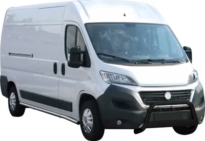 Image de Pare-buffle Avant pour Fiat Ducato 2014-2020 63 mm en Acier Noir
