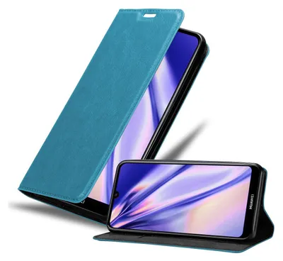 Obrázek produktu pro Cadorabo Case for Huawei Y6S Protective Case in Turquoise Pouzdro na mobilní telefon s magnetickým zavíráním