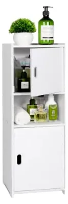 Produktbild von Toilettenschrank mit Halter für Toilettenpapier, platzsparend und vertikal, 24 x 20 x 72 cm