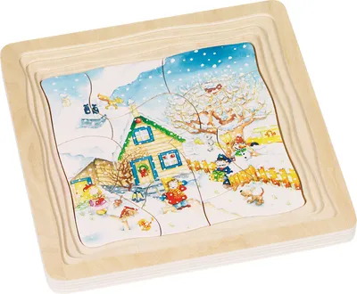 Immagine prodotto di Schichtenpuzzle Jahreszeiten 54 Teile