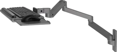 Obrázek produktu pro Ergotron LX Pro, Svorka na klávesnici/podložka pod myš, Šedá, 2,3 kg, Zeď, 0 - 90°, 0 - 330 mm