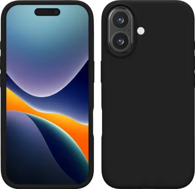 Produktbild von kwmobile Handyhülle für iPhone 16 Hülle, für iPhone 16 Case - Hülle Silikon - kabelloses Laden - Schwarz