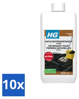 Produktbild von 10 x HG Natursteinreiniger Glanz - 1 L - Vorteilspackung - 10 Stücke