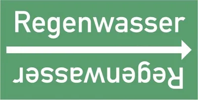 Produktbild von Dreifke® Rohrleitungsband Regenwasser, DIN 2403, ab Ø 15mm, grün/weiß, 33m/Rolle