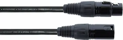 Produktbild von Cordial EM 3 FM Schwarz 3 m Mikrofonkabel