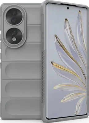 Produktbild von Mobigear Bumpy  HONOR 70 Hülle Flexibles TPU Backcover - Grau