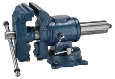 Productafbeelding van Schmith multifunctionele bankschroef 125 mm, parallelschroef, werkplaatsbankschroef, gietijzeren, robuuste bankschroef voor werkplaats en professionals