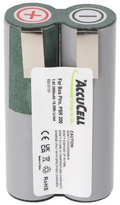 Productafbeelding van Accu geschikt voor Bosch Prio, type PSR, lithium-ion, 7,2-7,4 Volt, 2600mAh, 19,3Wh