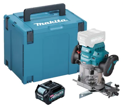 Produktbild von Makita RP 001 GD101 Akku Oberfräse 40 V max. 12 mm Brushless + 1x Akku 2,5 Ah + Makpac - ohne Ladegerät