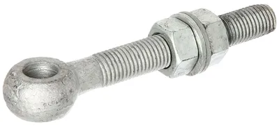 Produktbild von Alberts Augenschraube mit Zubehör | passend zu Torbändern | feuerverzinkt | Gewinde M20 | Länge 150 mm | 2er Set