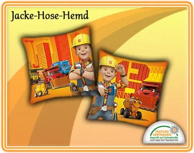 Produktbild von Bob der Baumeister Kuschelkissen Dekokissen Kissen gr.