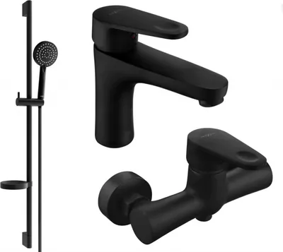Produktbild von Mexen Kama DS75 Brausegarnitur, Schwarz - 72504DS75-70