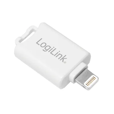 Zdjęcie produktu dla Czytnik kart iCard LogiLink Lightning na microSD biały (opakowanie blister 1 szt.)