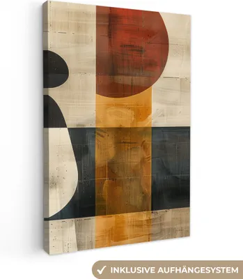 Obrázok produktu pre MuchoWow® - Plátno - Abstraktné - Umenie - Tvary - Moderné, nástenný obraz, nástenné dekorácie obrazy obývacia izba, 20x30cm