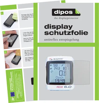 Produktbild von 3x Schutzfolie für Sigma Rox 6.0 matt Displayschutzfolie Folie Display Schutz dipos