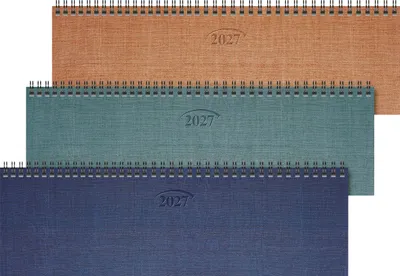 Produktbild von 2027 BRUNNEN Querterminbuch33x10cm sort Register