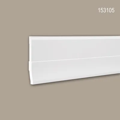 Produktbild von PROFHOME 153105 Sockelleiste Fußleiste Stuckleiste aus Polyurethan 2 m