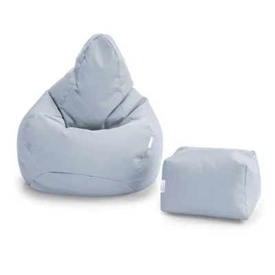 Produktbild von Loft 25 Sitzsack für Erwachsene mit Fußhocker – Gaming Sitzsack mit Komfortfüllung – Sitzsack für Innen- und Außenbereich