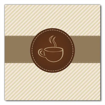 Produktbild von Wallario selbstklebende Möbelfolie/ Tischdecke für Innen und Außen, Größe: 70 x 70 cm - Kaffee-Menü - Logo Symbol für Kaffee