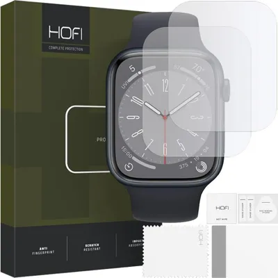 Image de Hofi Hydroflex Pro+ 2-Pack Apple Watch 4 / 5 / 6 / 7 / 8 / 9 / Se (40 / 41 Mm) Clear Hydrogel Film