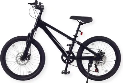 Produktbild von Buxibo - Fahrrad Austin - Kinder-Mountainbike - Stahlrahmen - 20 Zoll - Schwarz