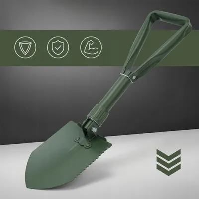 Zdjęcie produktu dla Saperka Składana Łopata Survival Łopatka Wojskowa Polowa Kilof Szpadel Etui