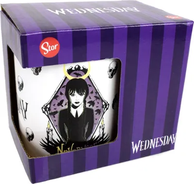 Produktbild von Tasse mit Wednesday Motiv ca. 325ml aus Keramik 11oz