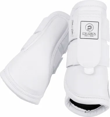 Produktbild von Eskadron Pferde Gamaschen Faux Leather white Platinum 2024, Größe:M
