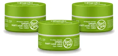 Immagine prodotto di 3 confezioni di cera modellante per capelli Red One Aqua, colore verde, da 150 ml ciascuna. Offerta speciale: 3 pezzi