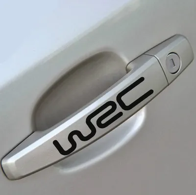 Imagen del producto de 4ks de adornos para coche, estilo moderno y creativo, decoración para automóvil, calcomanías reflectantes para carrocería, diseño WRC, color