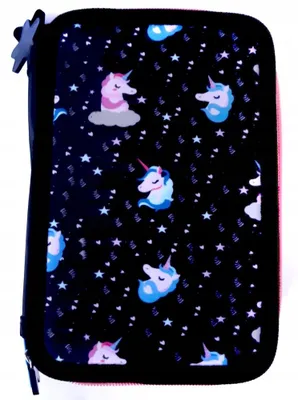 Produktbild von Paso Federmäppchen Unicorn mit Inhalt 3 Fächer