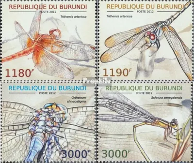 Produktbild von Briefmarken Burundi 2012 Mi 2773-2776 (kompl.Ausg.) postfrisch Afrikanische Libellen