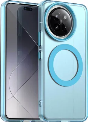 Obrázek produktu pro Magnetické pouzdro pro Xiaomi 14 Civi / Civi 4 Pro, tenké matné průsvitné nárazuvzdorné pouzdro Modrý