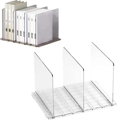 Produktbild von Famanu Trennwand Regal (31,5 x 23,9 x 20 cm) - Transparent, abnehmbar und verstellbar